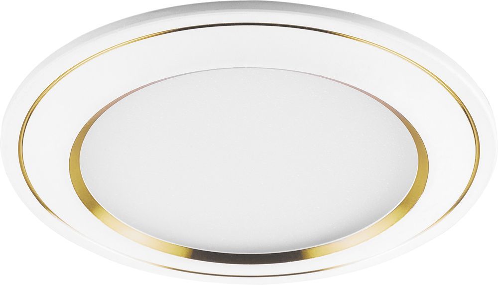 Светодиодный светильник Feron AL650 встраиваемый 7W 4000K белый с золотом