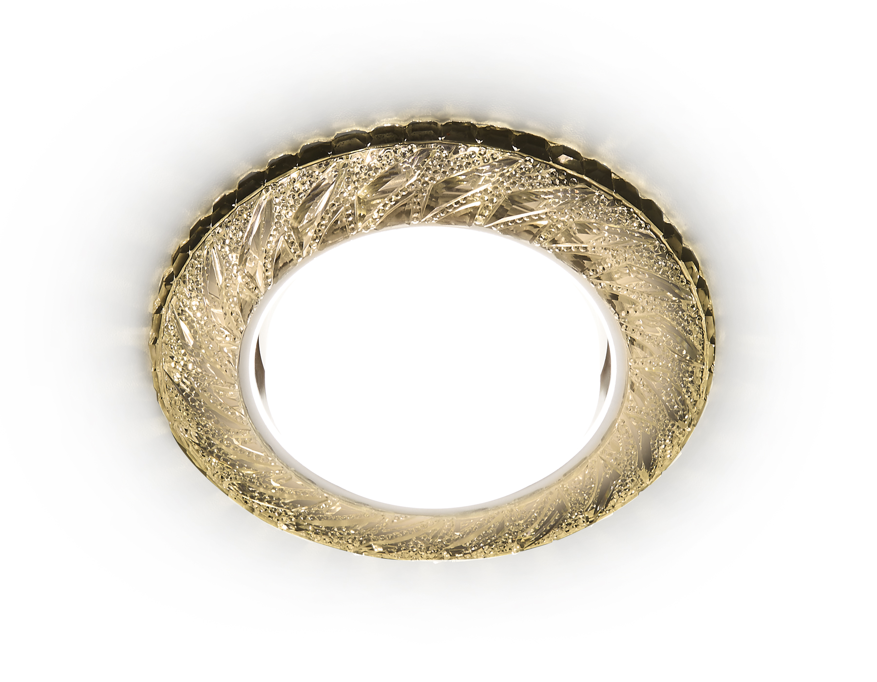 Встраиваемый светильник Ambrella G303 CL/WW хром/прозрачный GX53+3W(LED WARM)