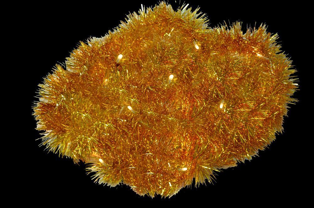 Светодиодная гирлянда Feron CL80 мишура 2м 220V теплый белый c питанием от сети