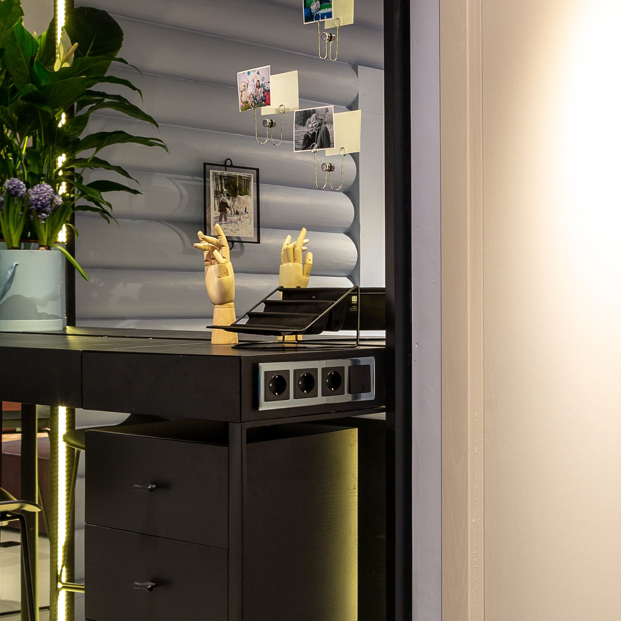 Рамка WERKEL Diamant на 4 поста (черный) WL08-Frame-04 / W0041208 / a029846