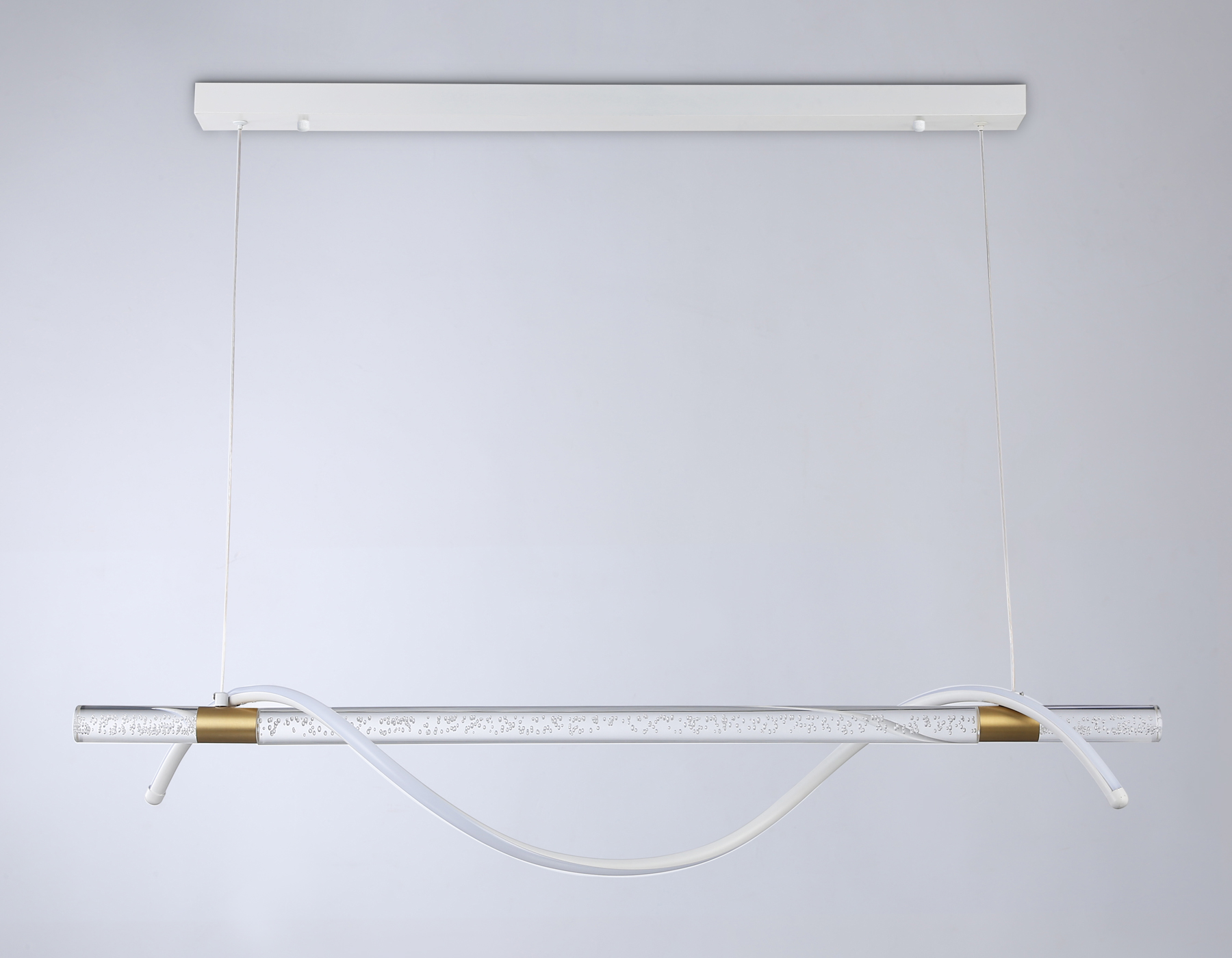 Потолочный светильник Ambrella FL5002 WH/GD белый/золото 4200K 12W 1000*60*1200 (без ПДУ)