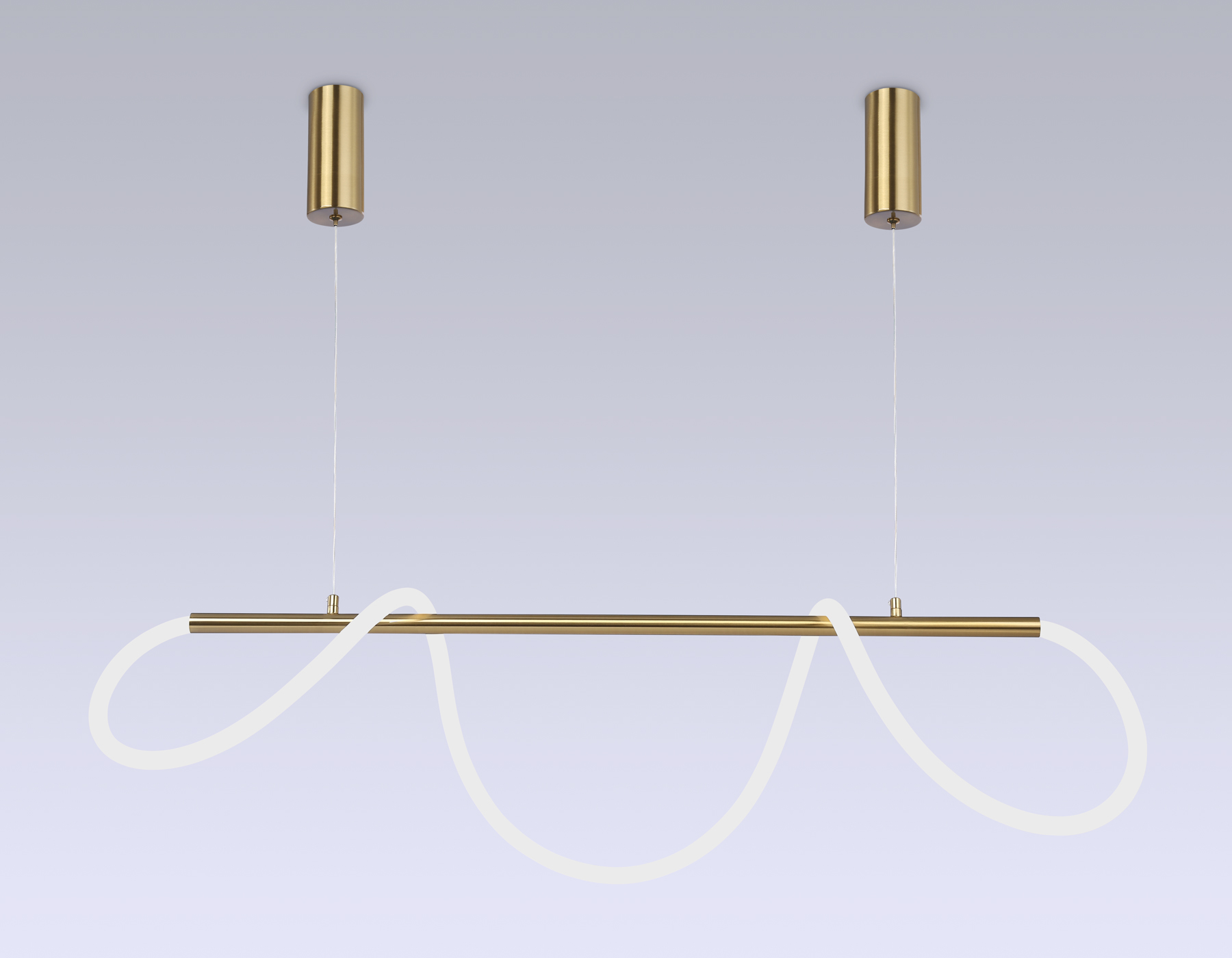 Подвесной светильник Ambrella FL10535 BS латунь 3000K/4200K/6400K 53W 1000*24*1200 (ПДУ РАДИО 2.4G)