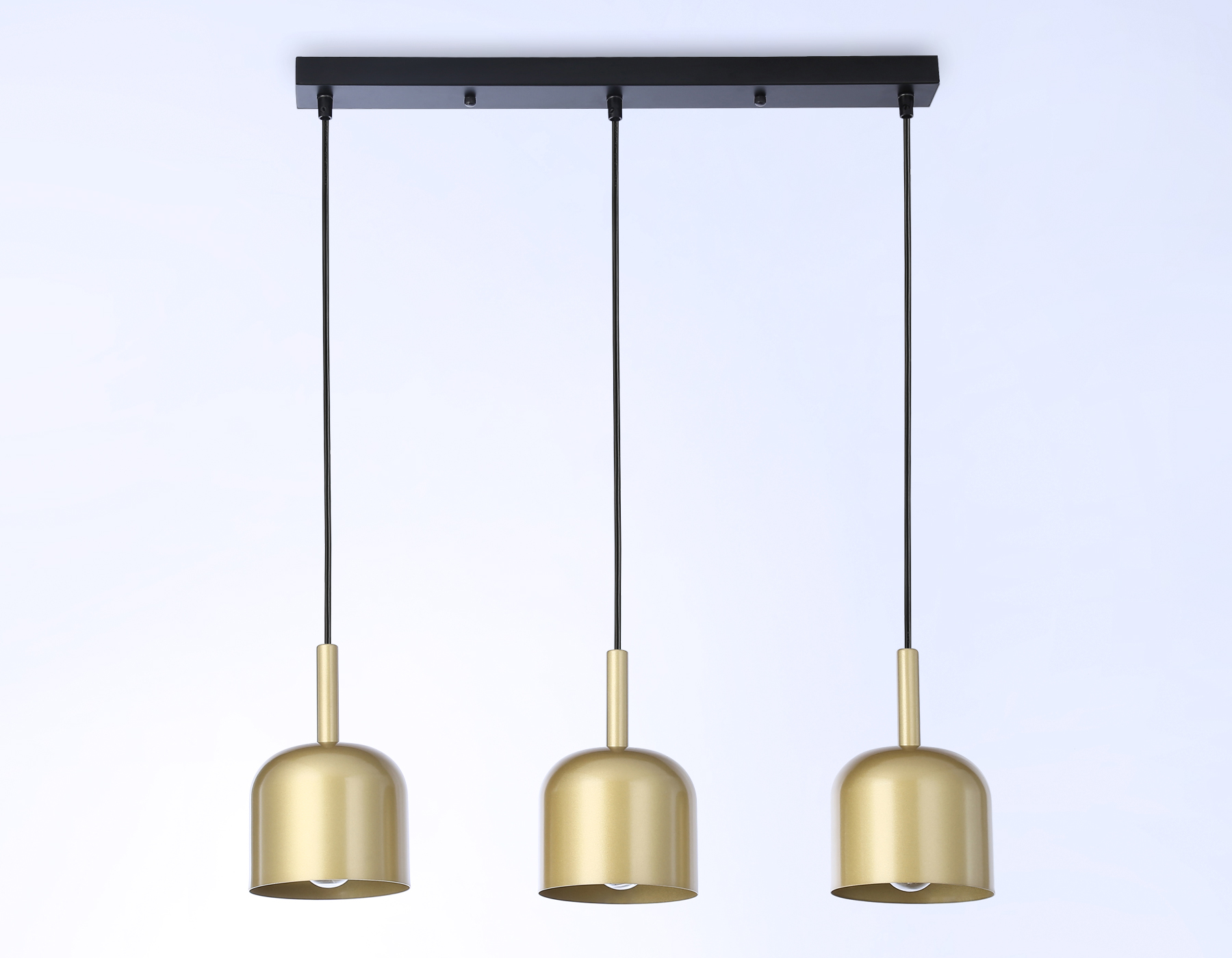 Светильник подвесной Ambrella TR97118/3 GD/BK золото/черный E27*3 max 40W D130*113*1200