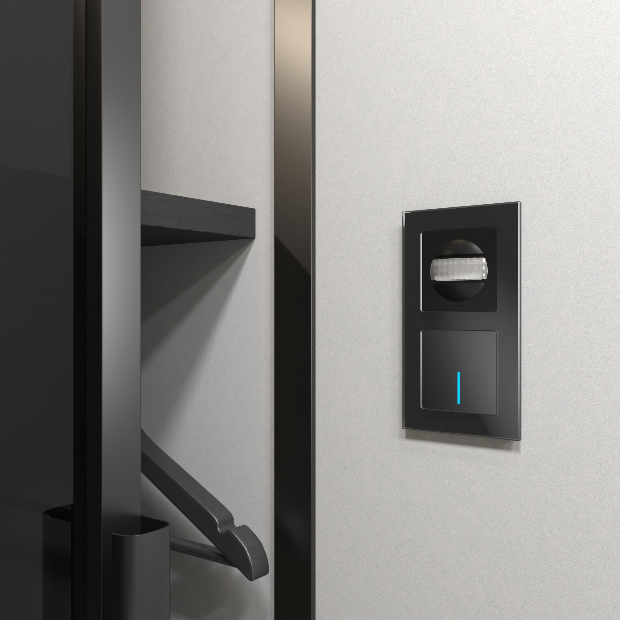 Датчик движения 500 Вт, двухпроводный WERKEL (черный) W1155108