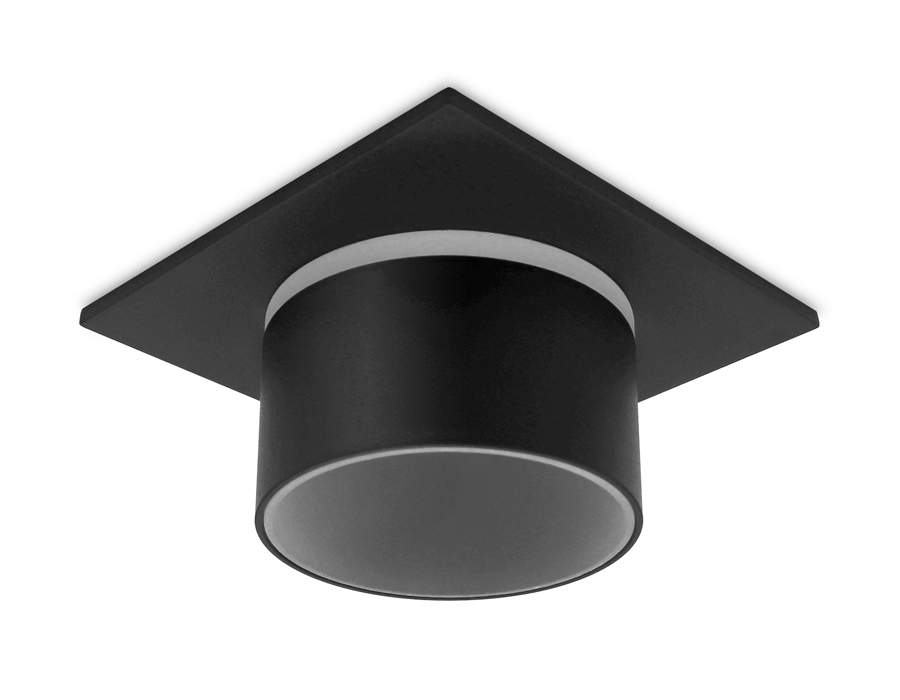 Встраиваемый точечный светильник Ambrella TN326 SBK черный песок GU5.3 92*92*60