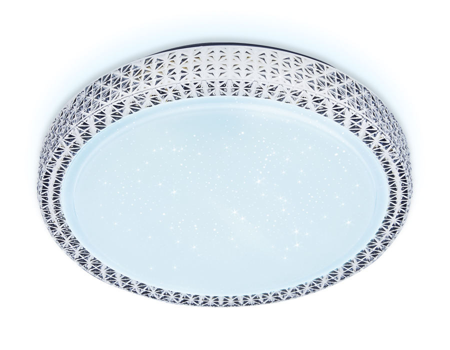 Потолочный управляемый светильник Ambrella Crystal FF86 WH 72W белый