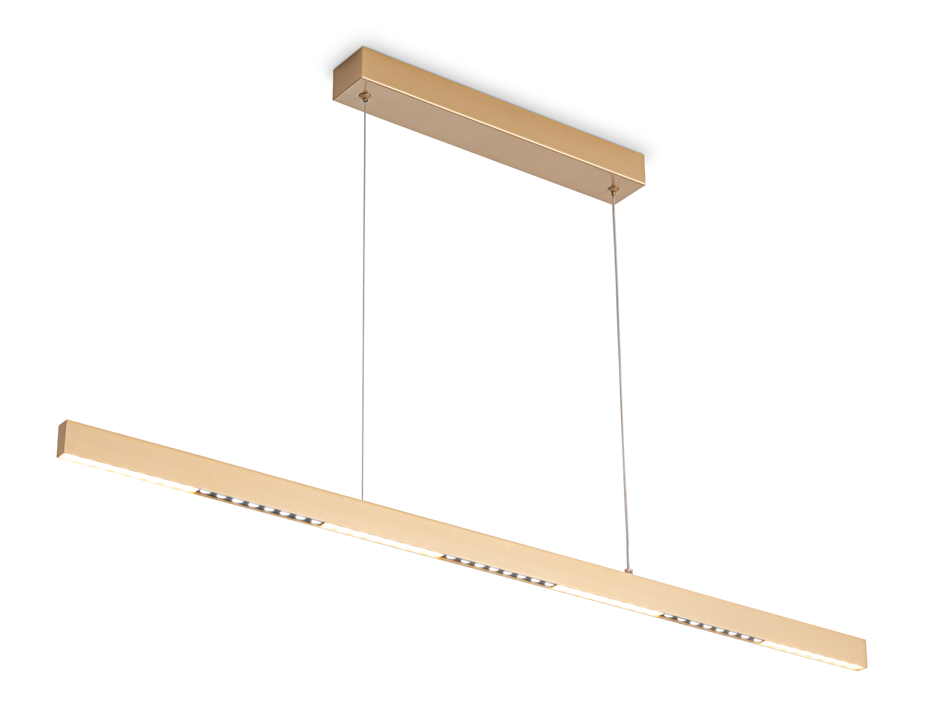 Подвесной LED светильник FL5833 GD золото 25W 3000K/4200K/6400K 1037*17.5*750 (без ПДУ)