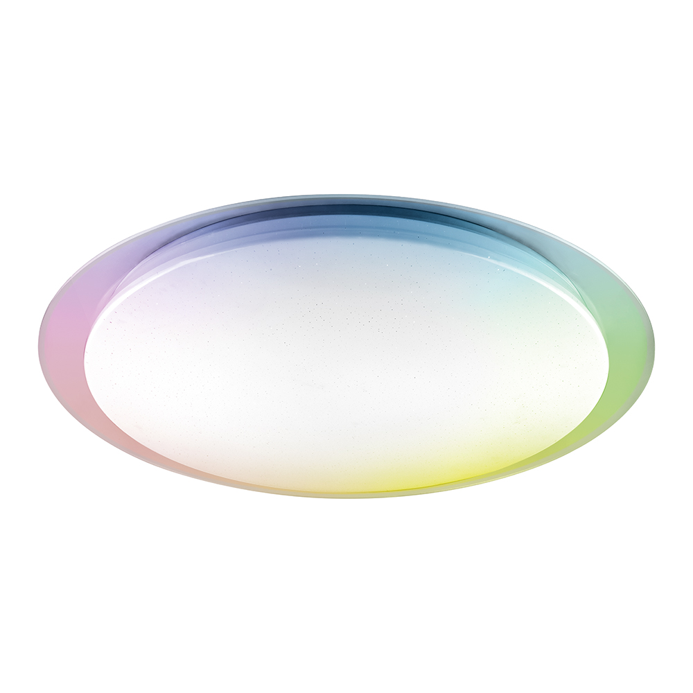 Светодиодный управляемый светильник накладной Feron AL5700 STARLIGHT тарелка 70W  RGB + CCT 3000К-6500K  управляемый