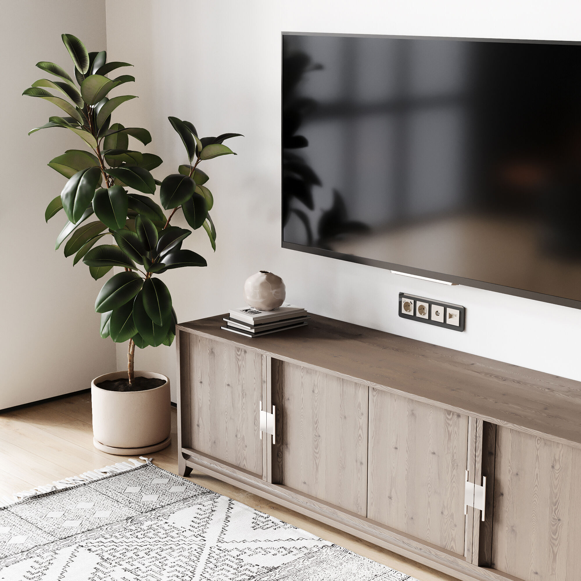 Розетка двойная Ethernet RJ-45 Werkel (айвори матовый) W1181162