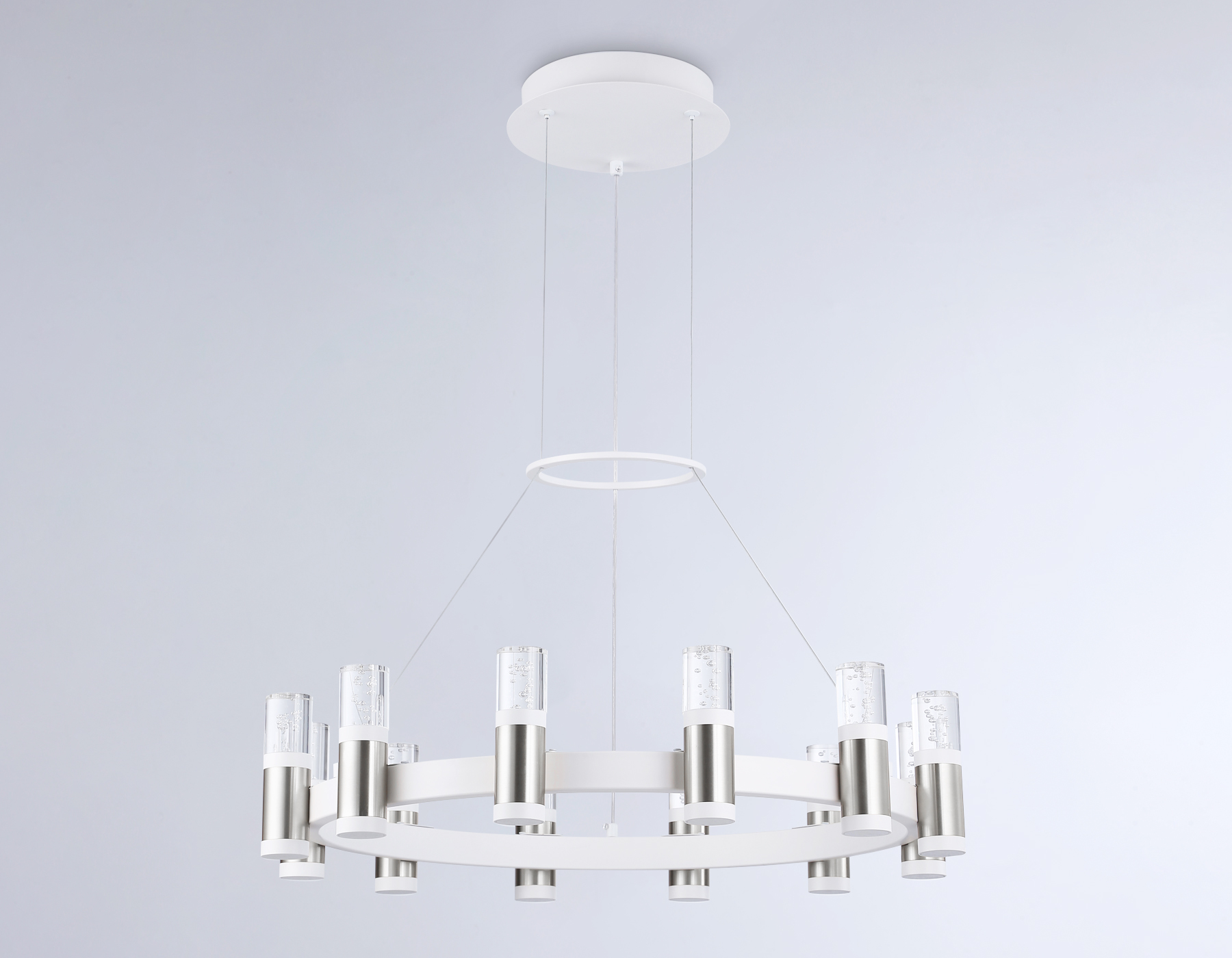 Подвесной светильник Ambrella FL6205 WH/CH белый/хром 72W 4200K D600*1200 (Без ПДУ) Подвесной светильник Ambrella FL6205 WH/CH белый/хром 72W 4200K D600*1200 (Без ПДУ)