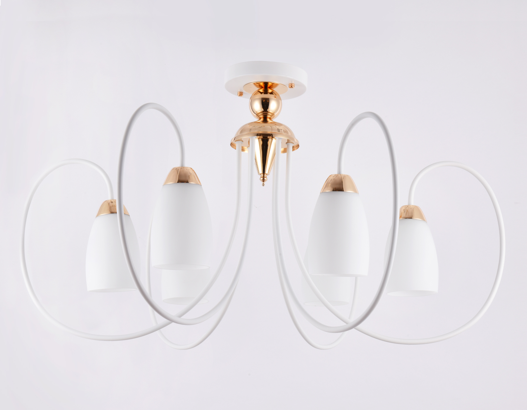 Потолочная люстра Ambrella TR3120 белый/золото E27 max 40W D850*480