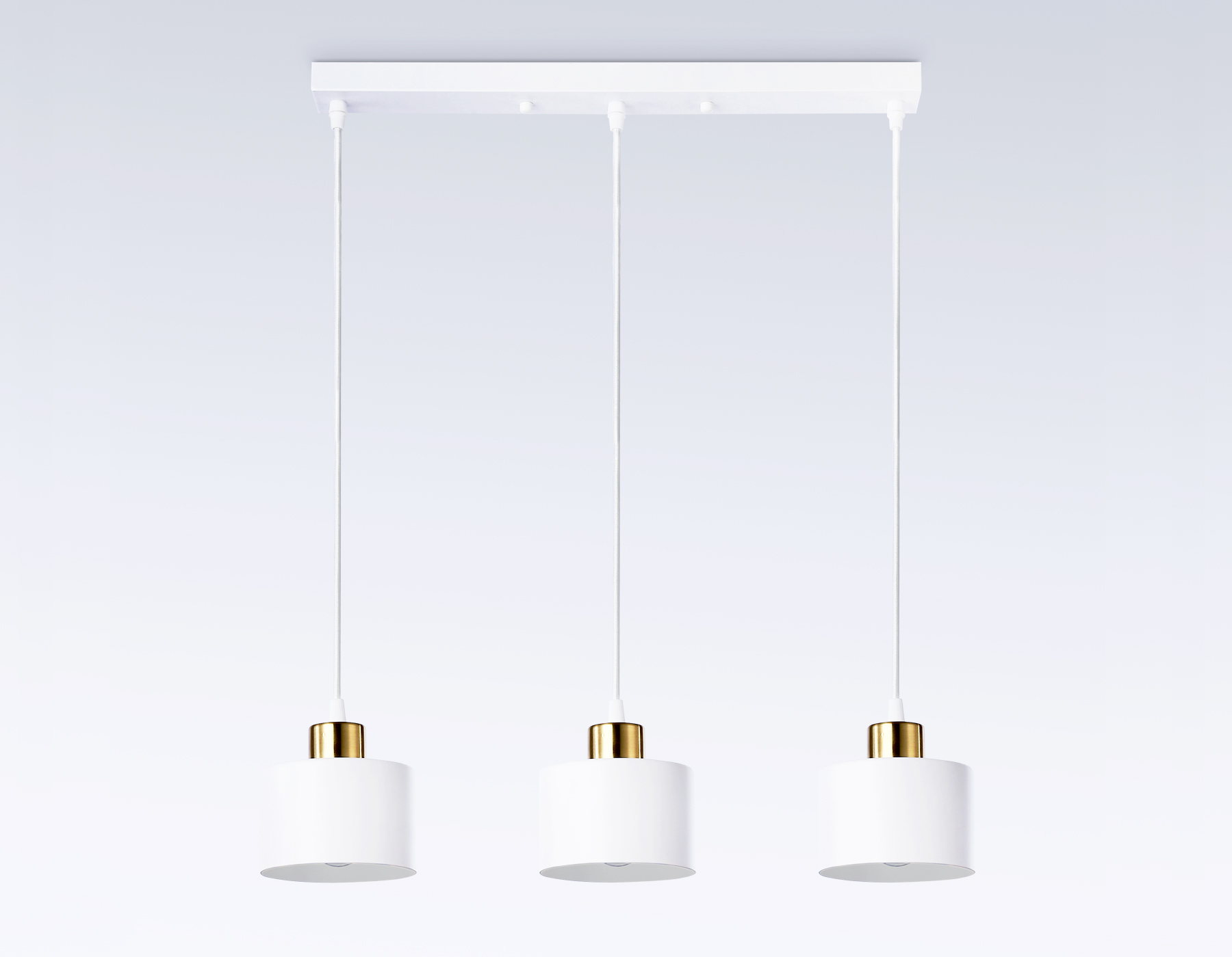 Подвесной светильник TR8117/3 WH/BS белый/латунь E27*3 max 40W 580*120*970