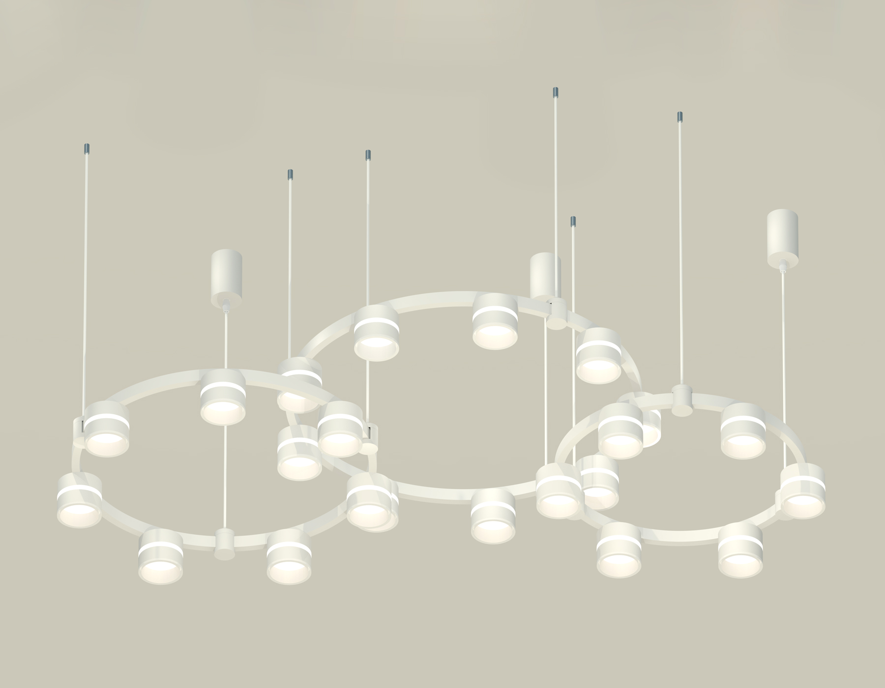 Подвесной светильник Ambrella Techno Ring XR92082200/22 SWH/FR белый песок/белый матовый GX53 (A9208, C9241, C9236, C9231, N8444)