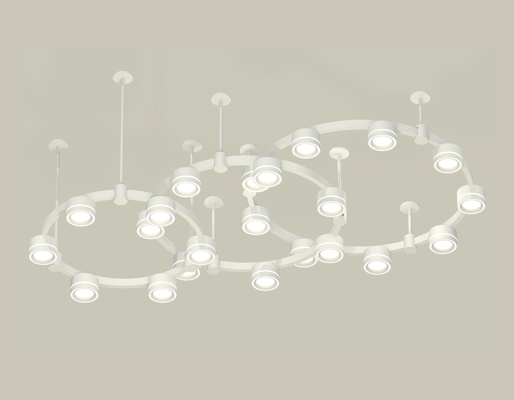 Подвесной светильник Ambrella Techno Ring XR92212250/22 SWH/FR белый песок/белый матовый GX53