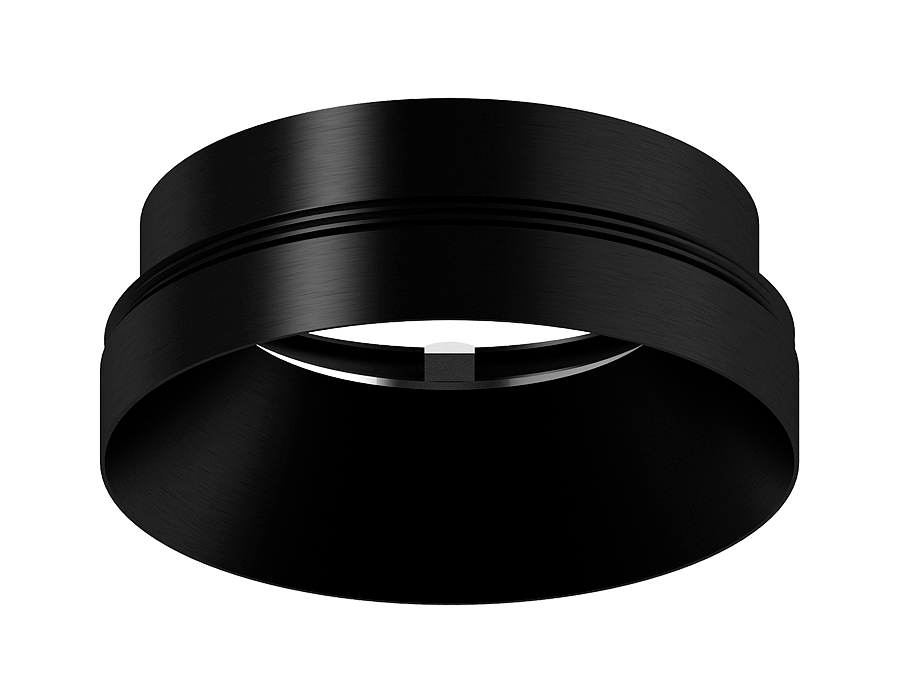 Насадка передняя для корпуса светильника Ambrella N7031 PBK черный полированный D70*H27mm Out10mm MR16