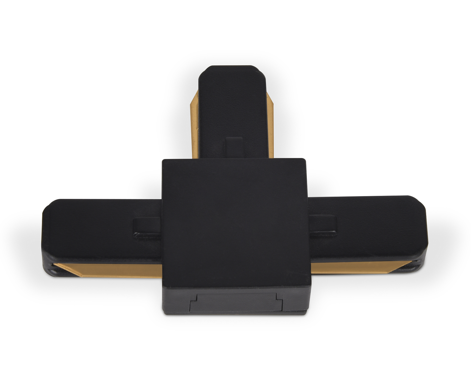 GL7078 BK черный коннектор Т-образный однофазный для соединения трековых шинопроводов