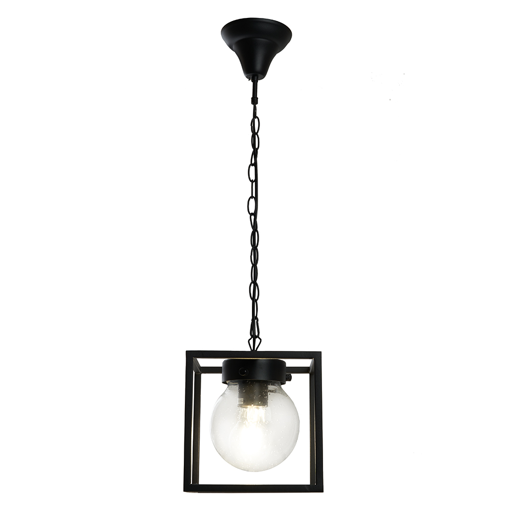 Светильник садово-парковый Feron PL715 на цепочке 60W E27 230V, черный