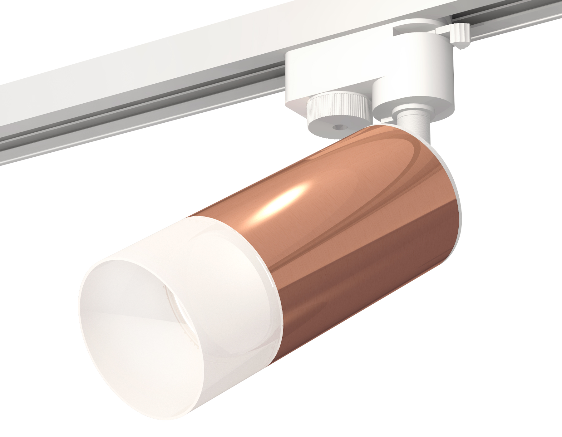 Трековый однофазный светильник XT6326003 PPG/SWH/FR золото розовое полированное/белый песок/белый матовый MR16 GU5.3