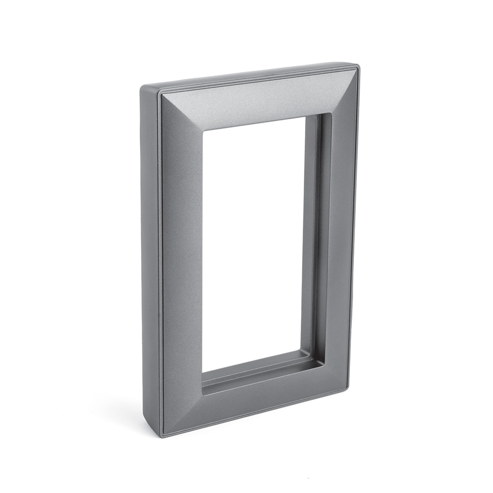 Рамка  2-местная (без перемычки),  пластик, STEKKER, PFR00-7012-06, серия Катрин, графит
