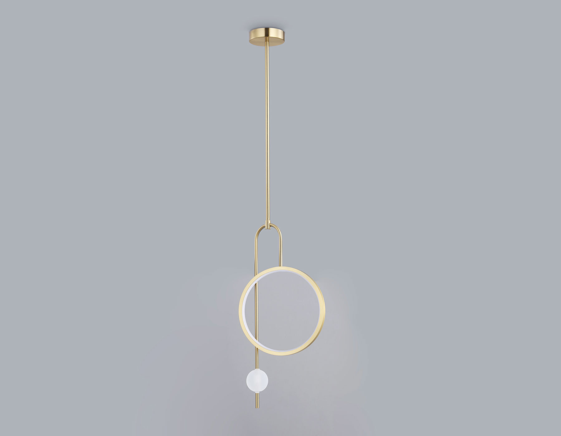 Подвесной светильник Ambrella FL66437 BS латунь 4200K 13W 240*60*1580 (Без ПДУ)