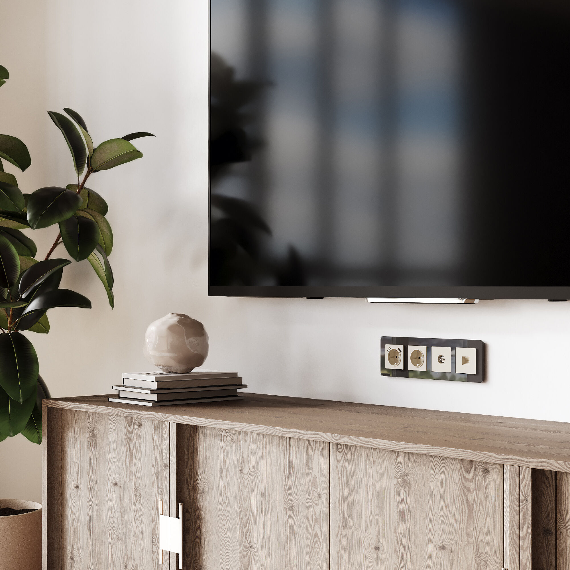 Розетка Ethernet RJ-45 Werkel (айвори матовый) W1181062