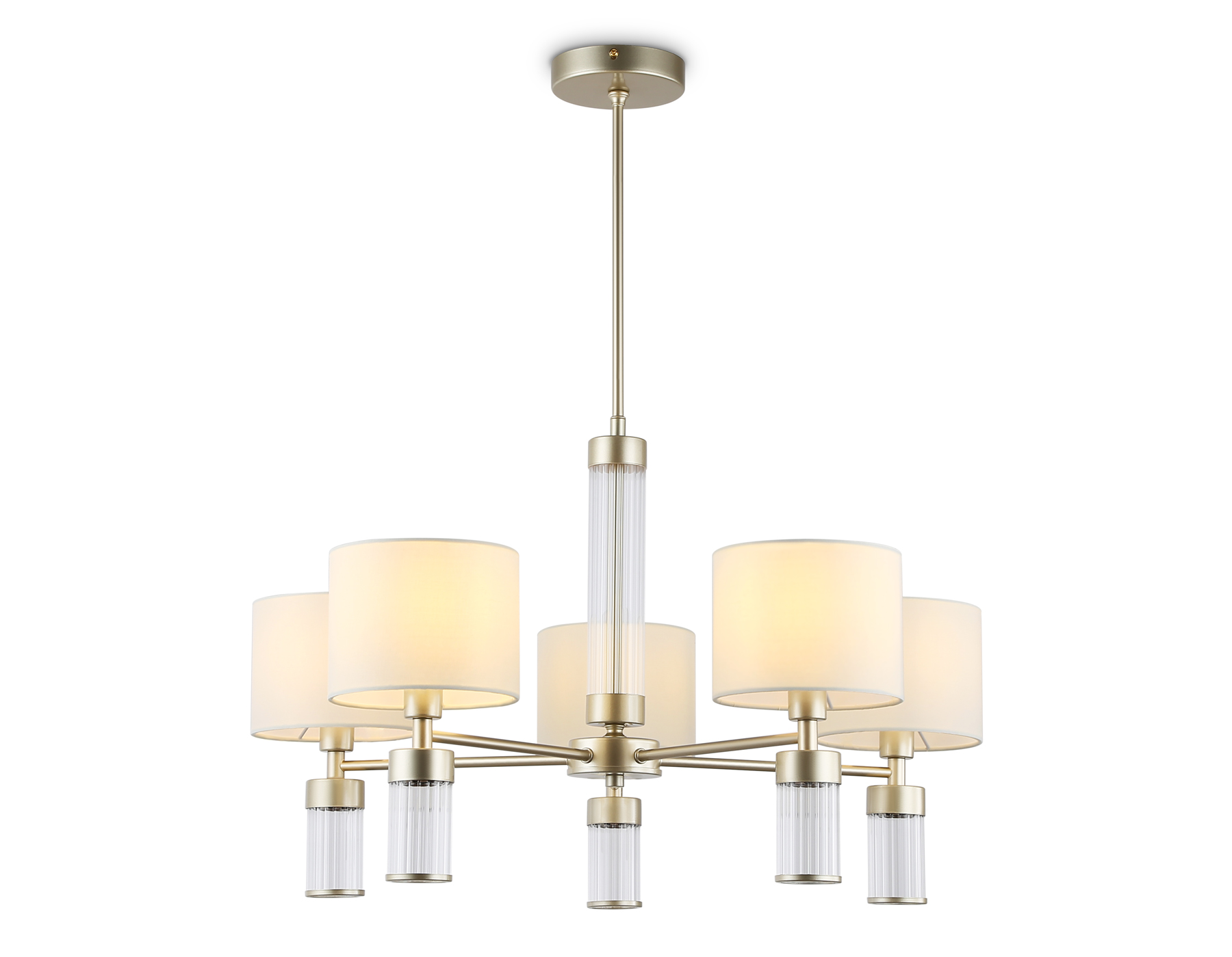 LH71301/5 CGD/WH золото/белый E14/5 max 40W D680*740