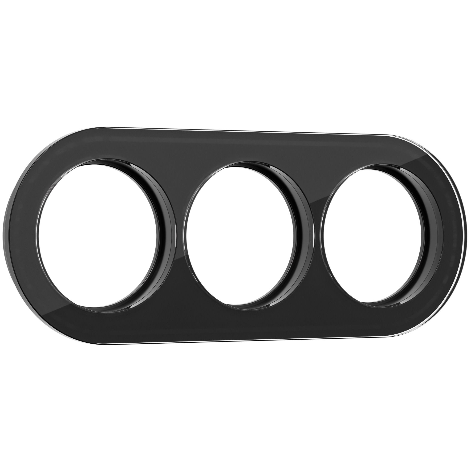 Рамка на 3 поста Werkel Favorit Runda (Черный) WL21-frame-03 / W0035108 / a044906