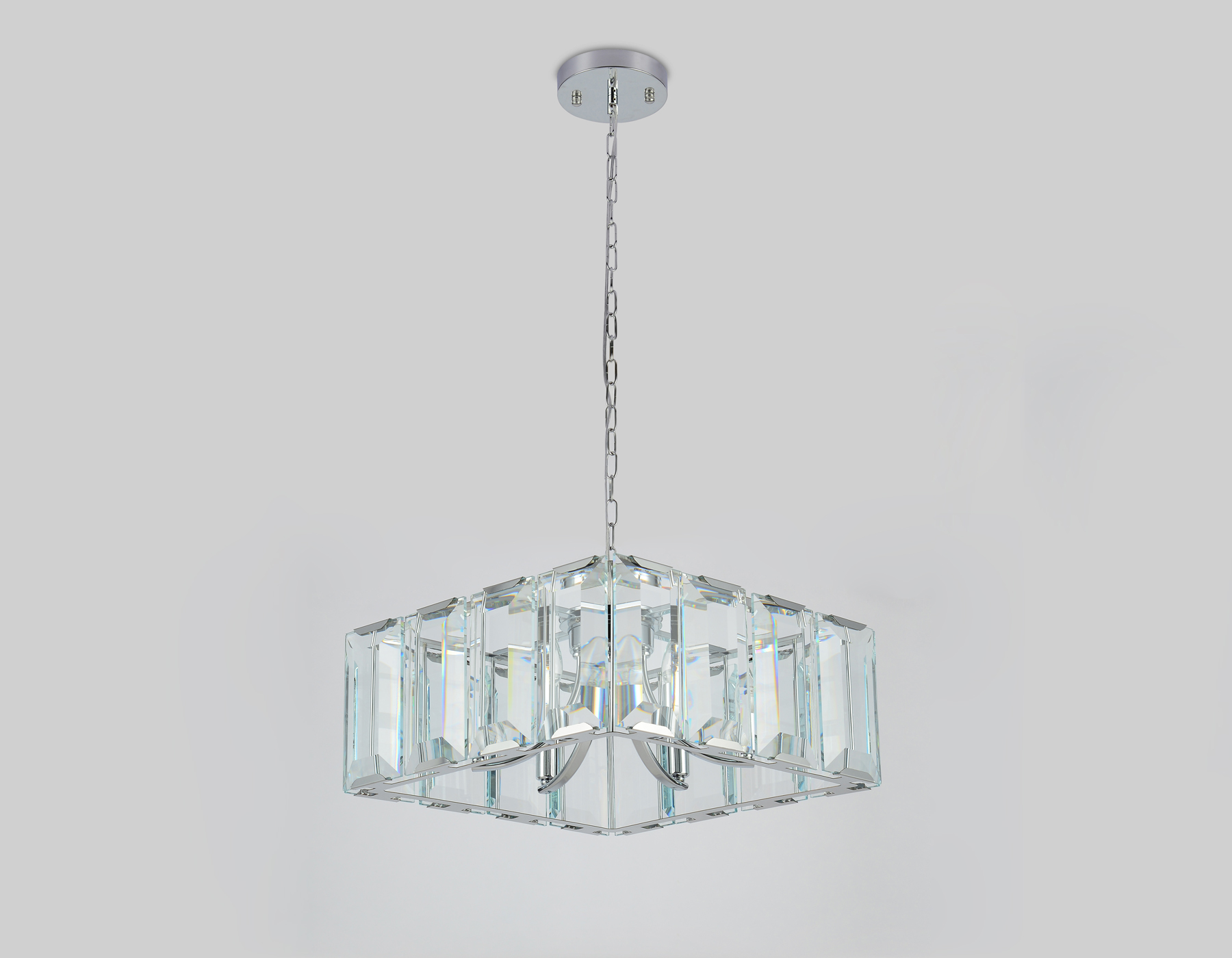 Подвесная люстра с хрусталем Ambrella TR5148 CH/CL хром/прозрачный E14/6 max 40W