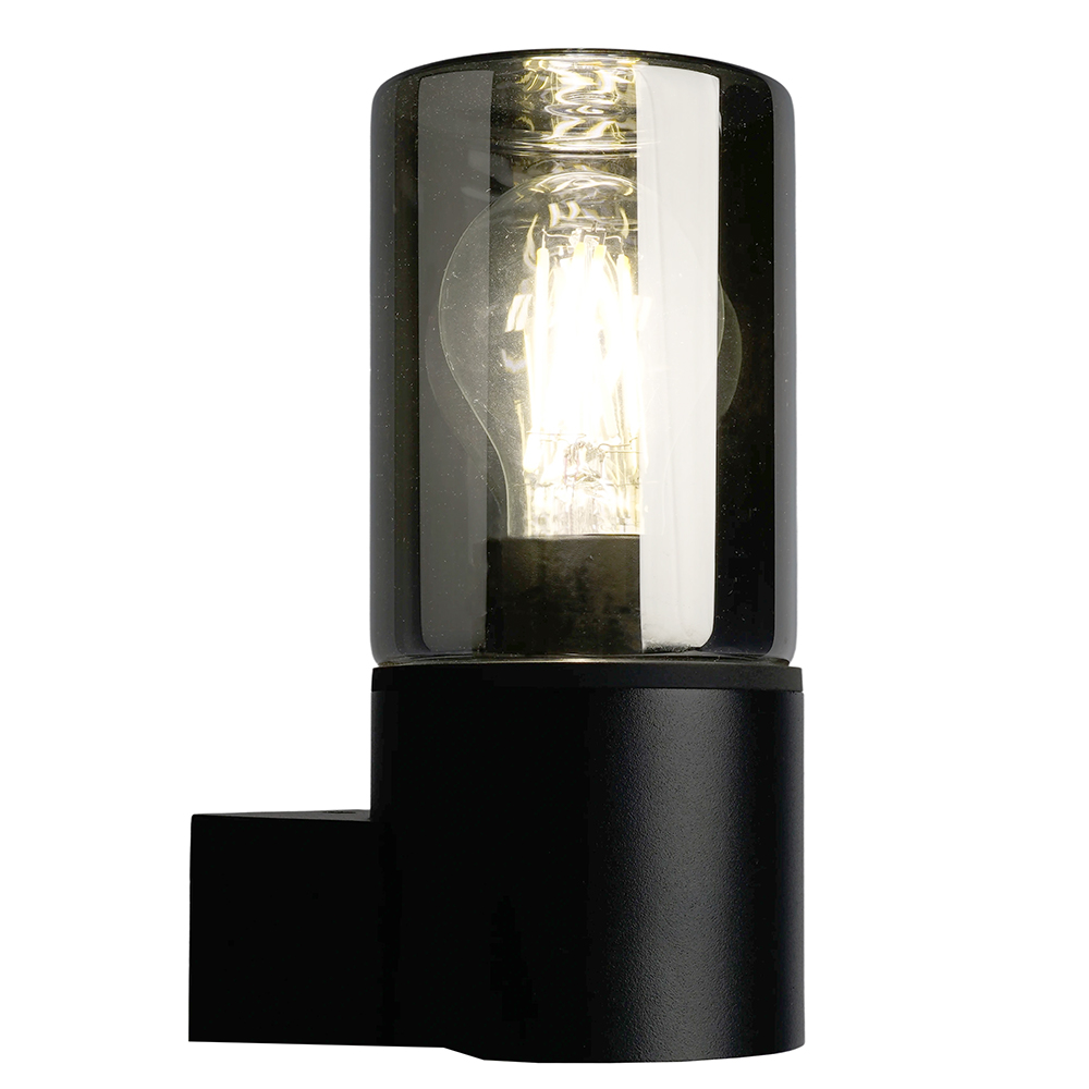 Светильник садово-парковый Feron DH1801, на стену вверх, E27 230V, черный