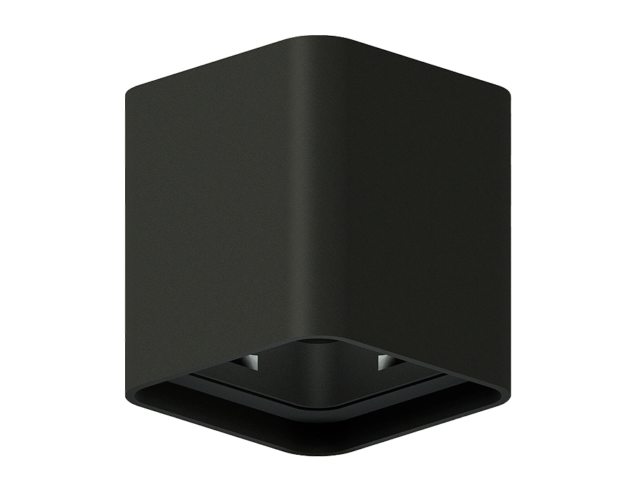 Корпус светильника накладной Ambrella C7841 SBK черный песок 95*95*H100mm MR16 GU5.3 для насадок 70*70mm