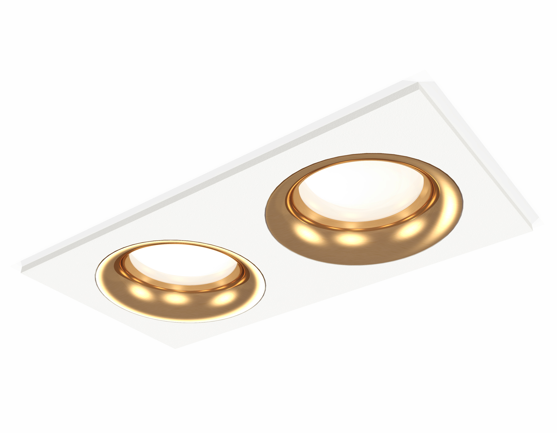 Встраиваемый светильник XC7635005 SWH/PYG белый песок/золото желтое полированное MR16 GU5.3 (C7635, N7014)