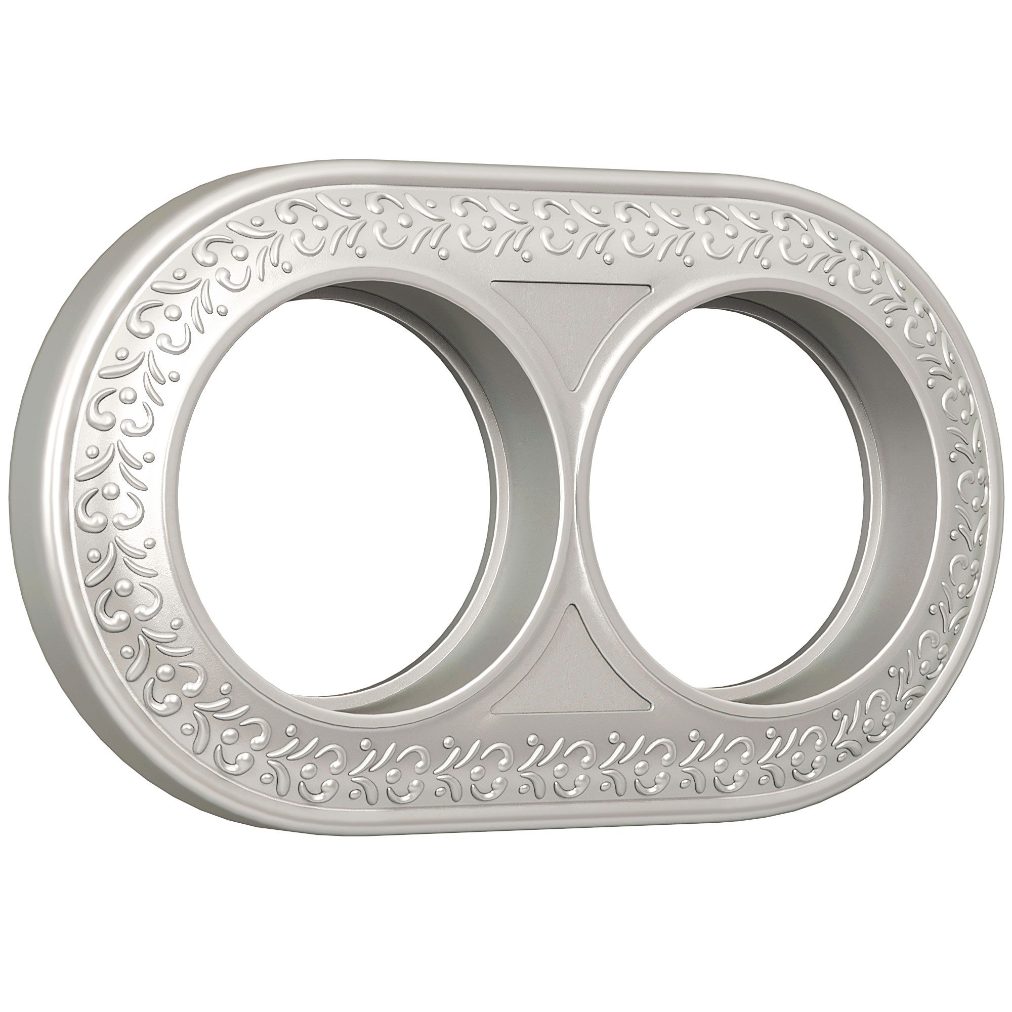 Рамка на 2 поста Werkel Antik Runda (жемчужный) WL70-frame-02