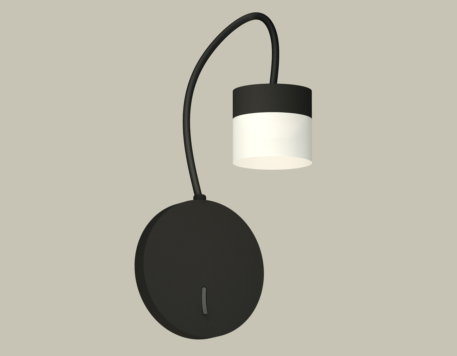 Настенный светильник Ambrella XB9596204 SBK/FR черный песок/белый матовый GX53 (C9596, N8402)