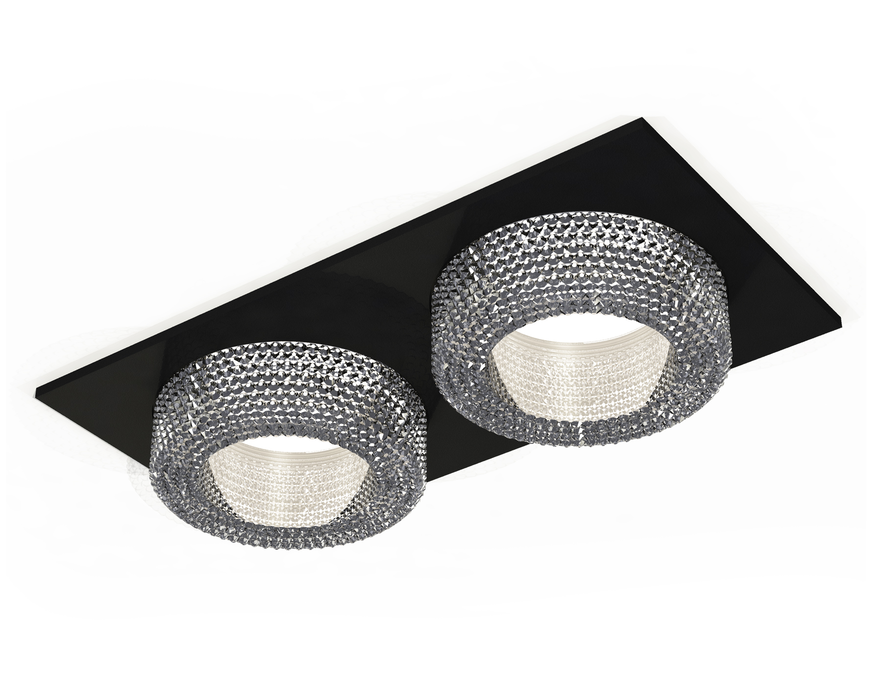 Встраиваемый светильник XC7636020 SBK/CL черный песок/прозрачный MR16 GU5.3 (C7636, N7191)