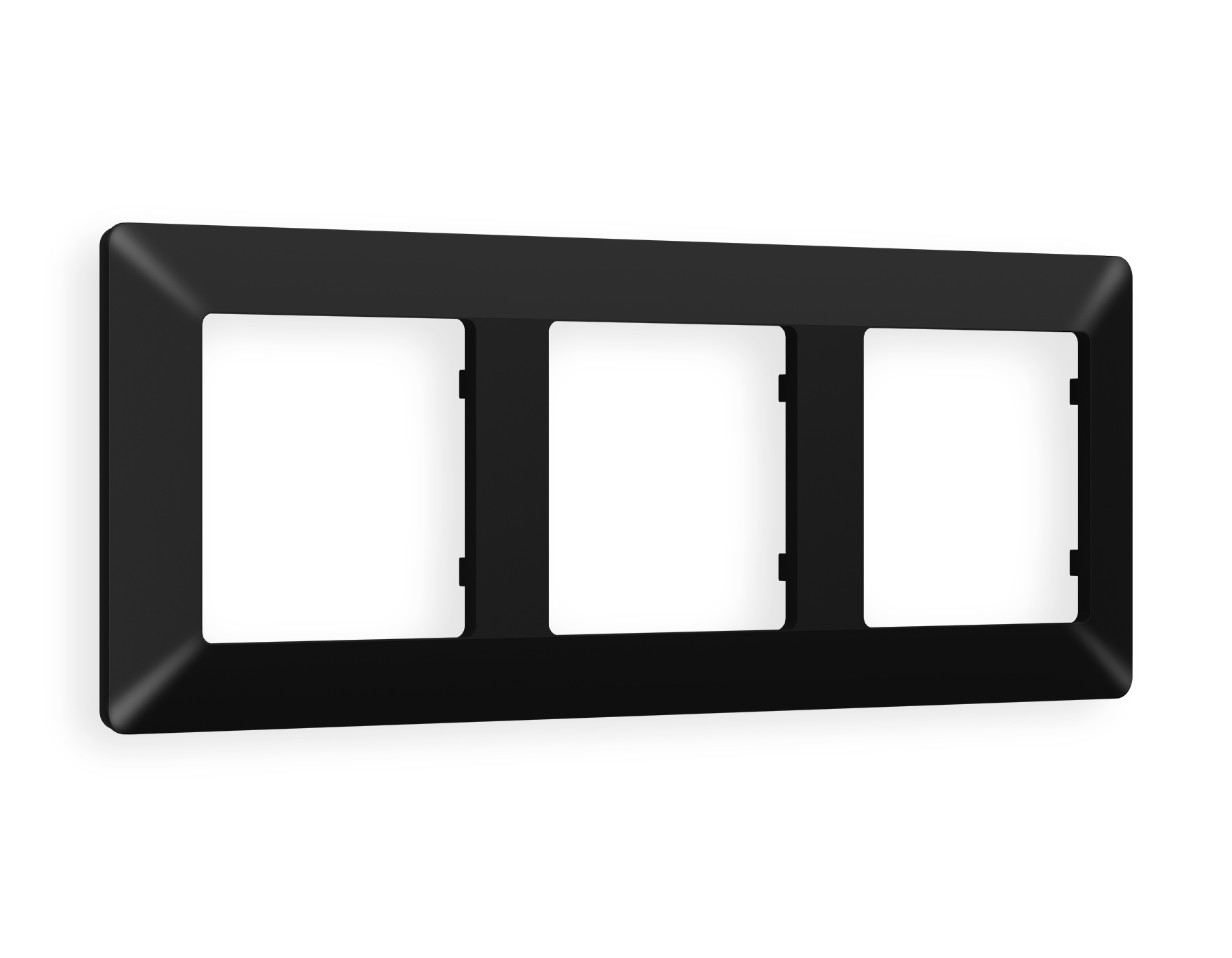 AF110703 Рамка ALFA Line (Черный матовый) 3-ая