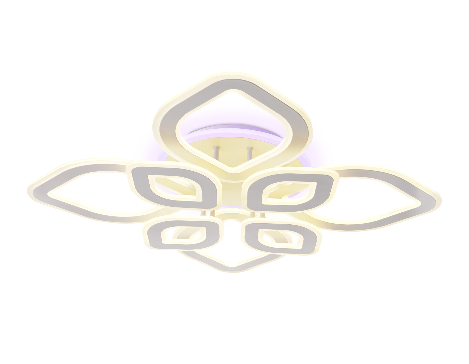 Потолочный LED светильник FA8844/4+4 WH белый 3000K/4200K/6400K 190W 770*770*120 (ПДУ РАДИО 2.4G)