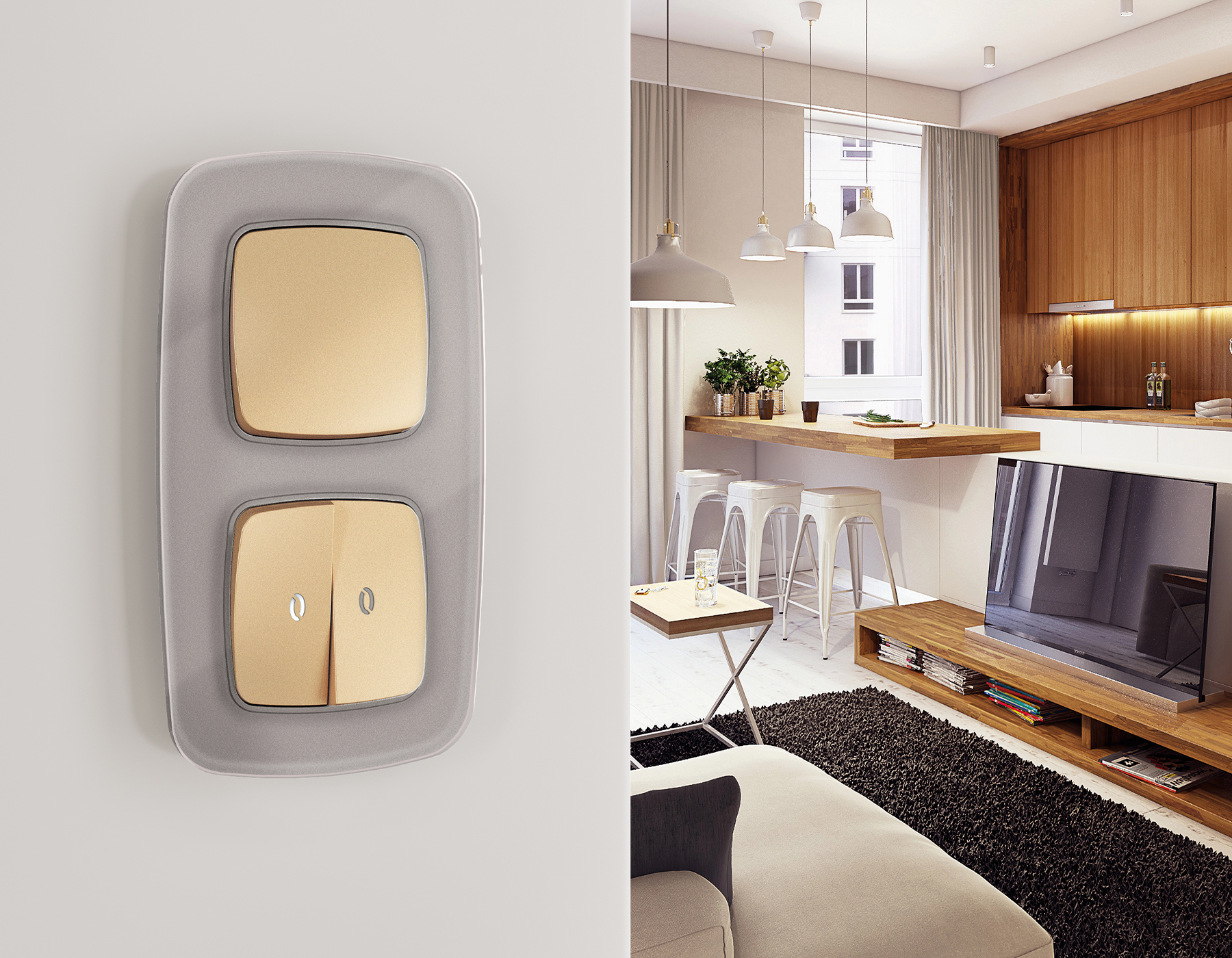 OF320504 Рамка OMEGA Radian (Сталь Стекло органическое) 4-ая