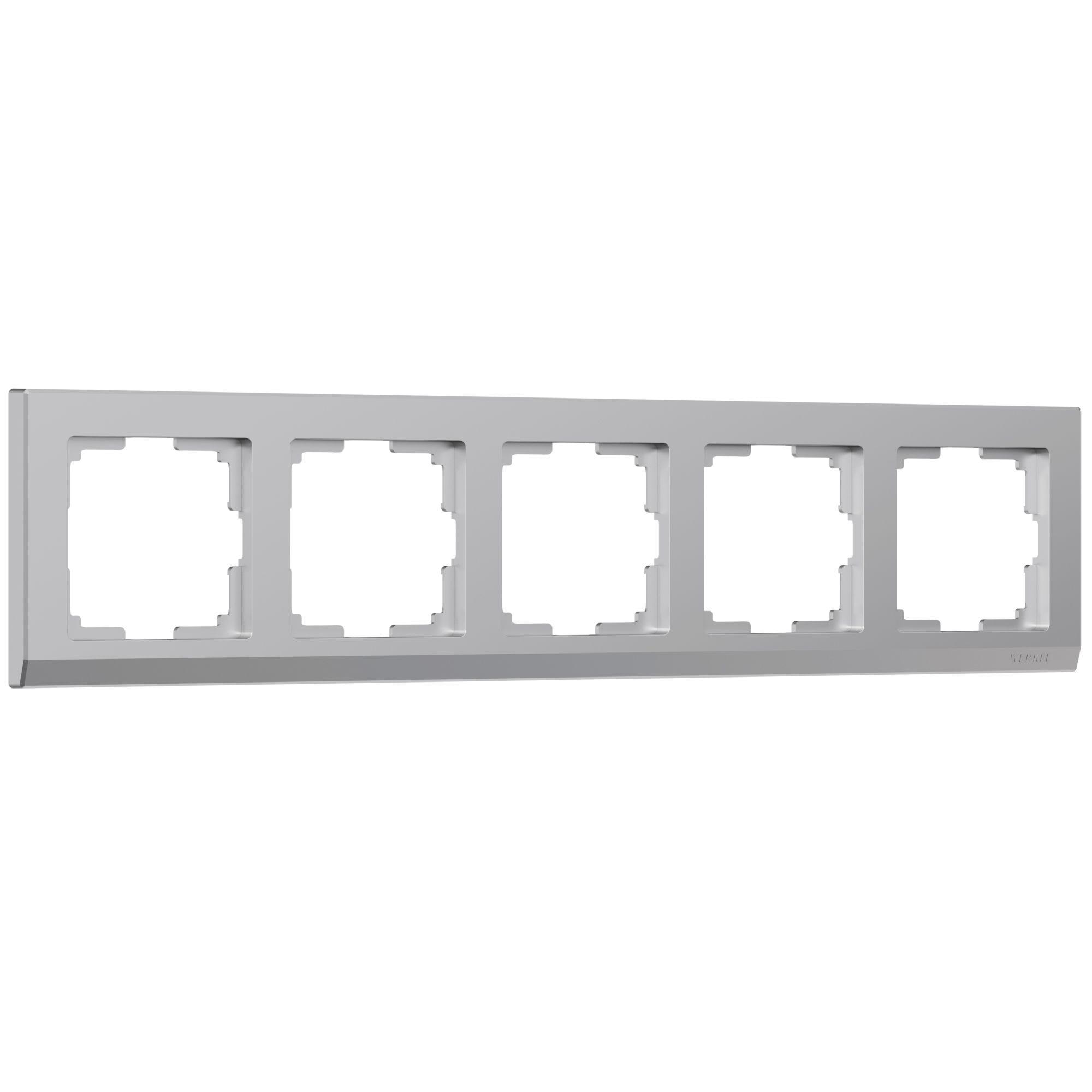 Рамка WERKEL Stark на 5 постов (серебрянный) WL04-Frame-05 / W0051806 / a031806