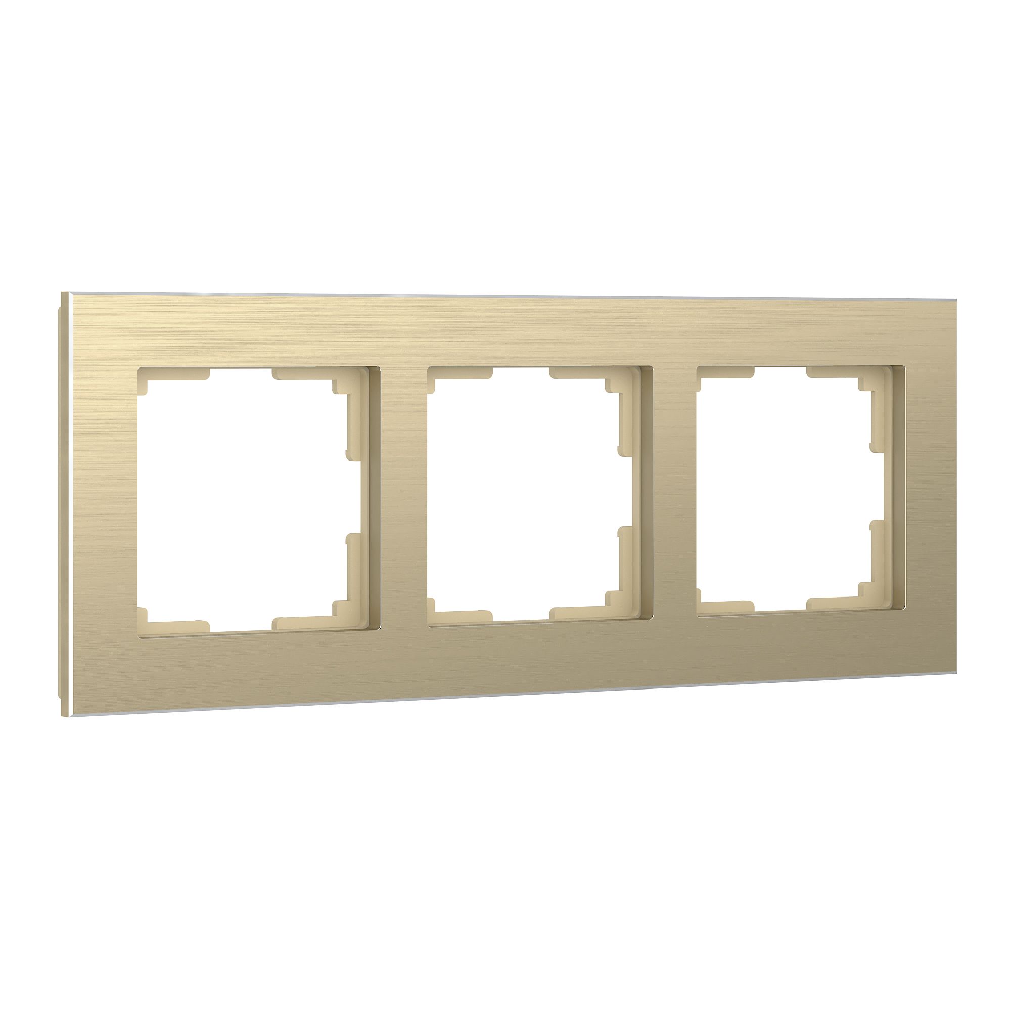 Рамка на 3 поста Werkel Aluminium (шампань) W0031711 / a052314