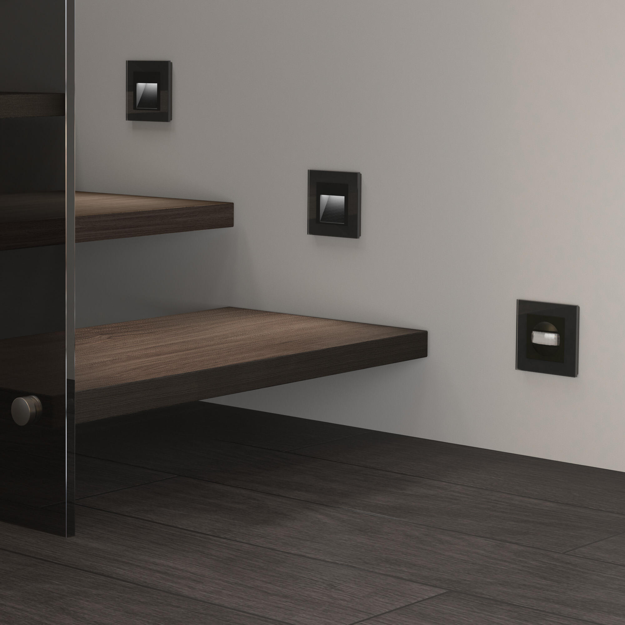 Датчик движения 500 Вт, двухпроводный WERKEL (черный) W1155108