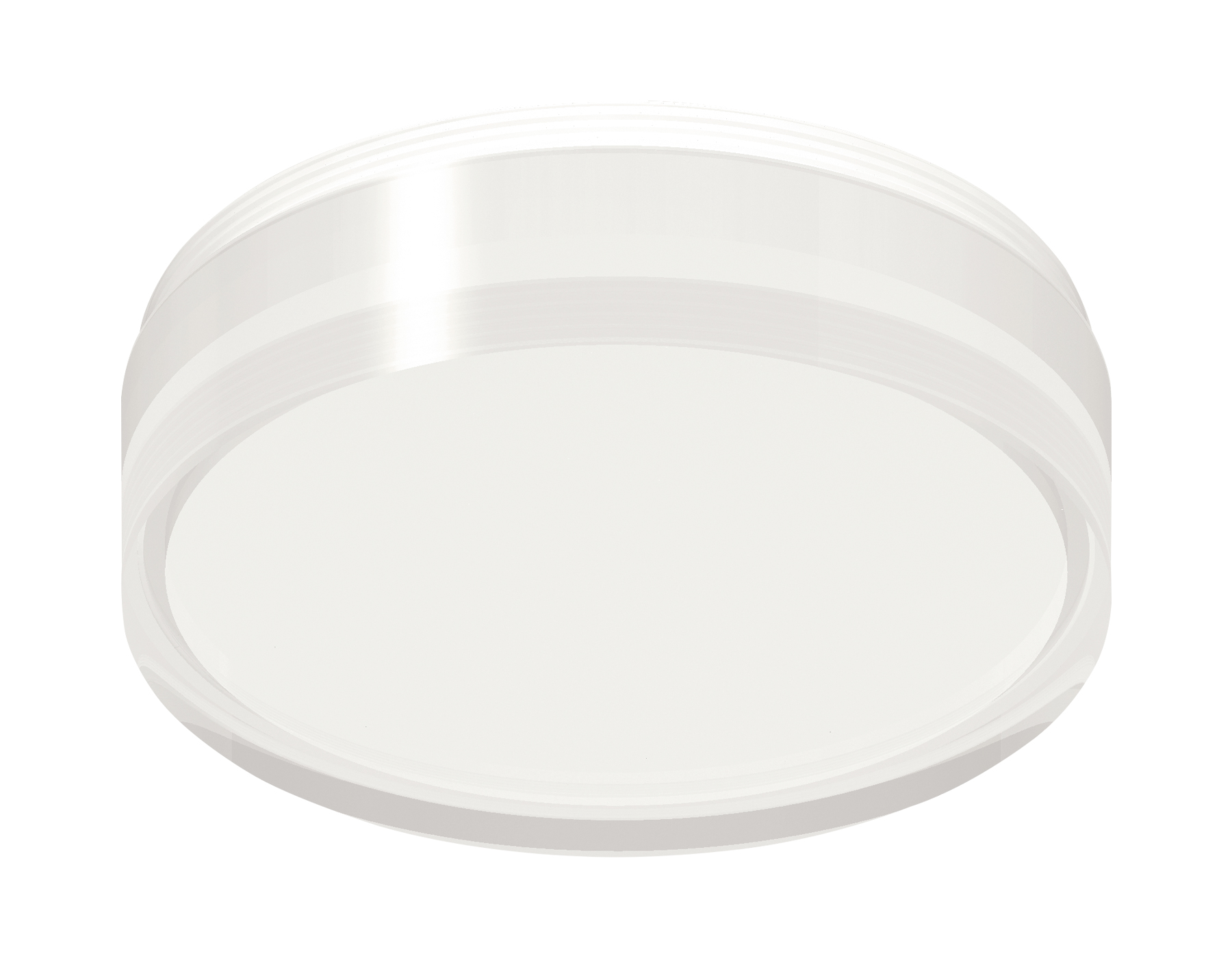 Насадка передняя для корпуса светильника Ambrella N8399 FR/CL белый матовый/прозрачный D85*H24mm Out20mm GX53