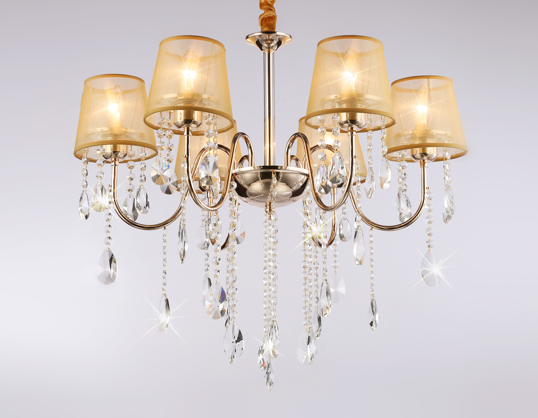 Подвесная люстра TR4589/6 GD золото E14/6 max 40W D660*570