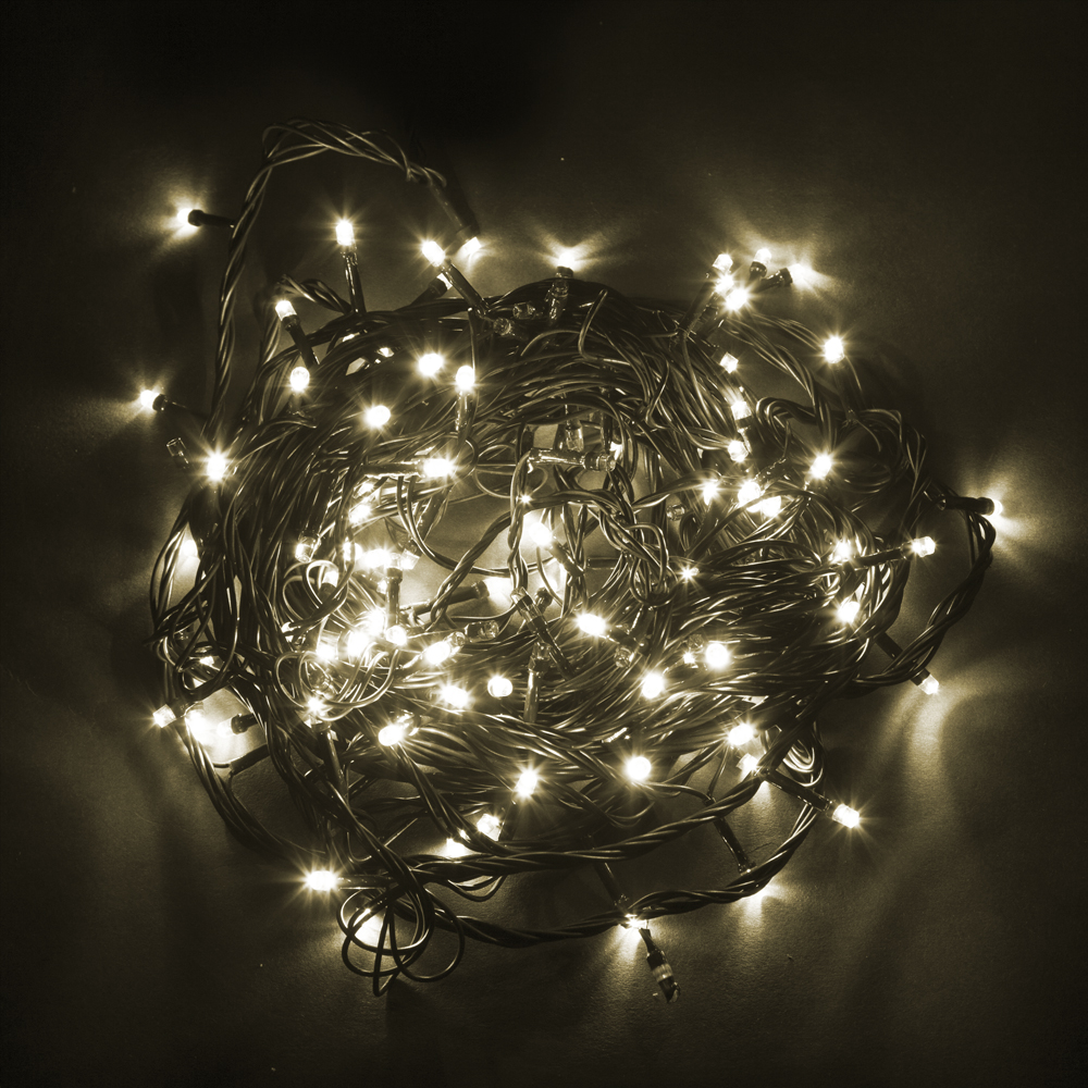CL43 Гирлянда линейная,  200 LED 2700К,статичная, 20 м +1.5м, черный шнур CL43 Гирлянда линейная,  200 LED 2700К,статичная, 20 м +1.5м, черный шнур