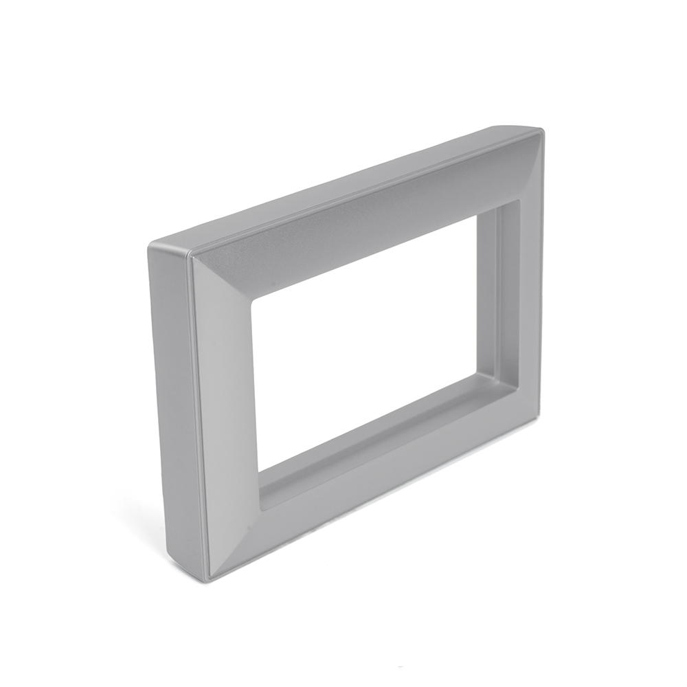 Рамка  2-местная (без перемычки),  пластик, STEKKER, PFR00-7012-03, серия Катрин, серебро