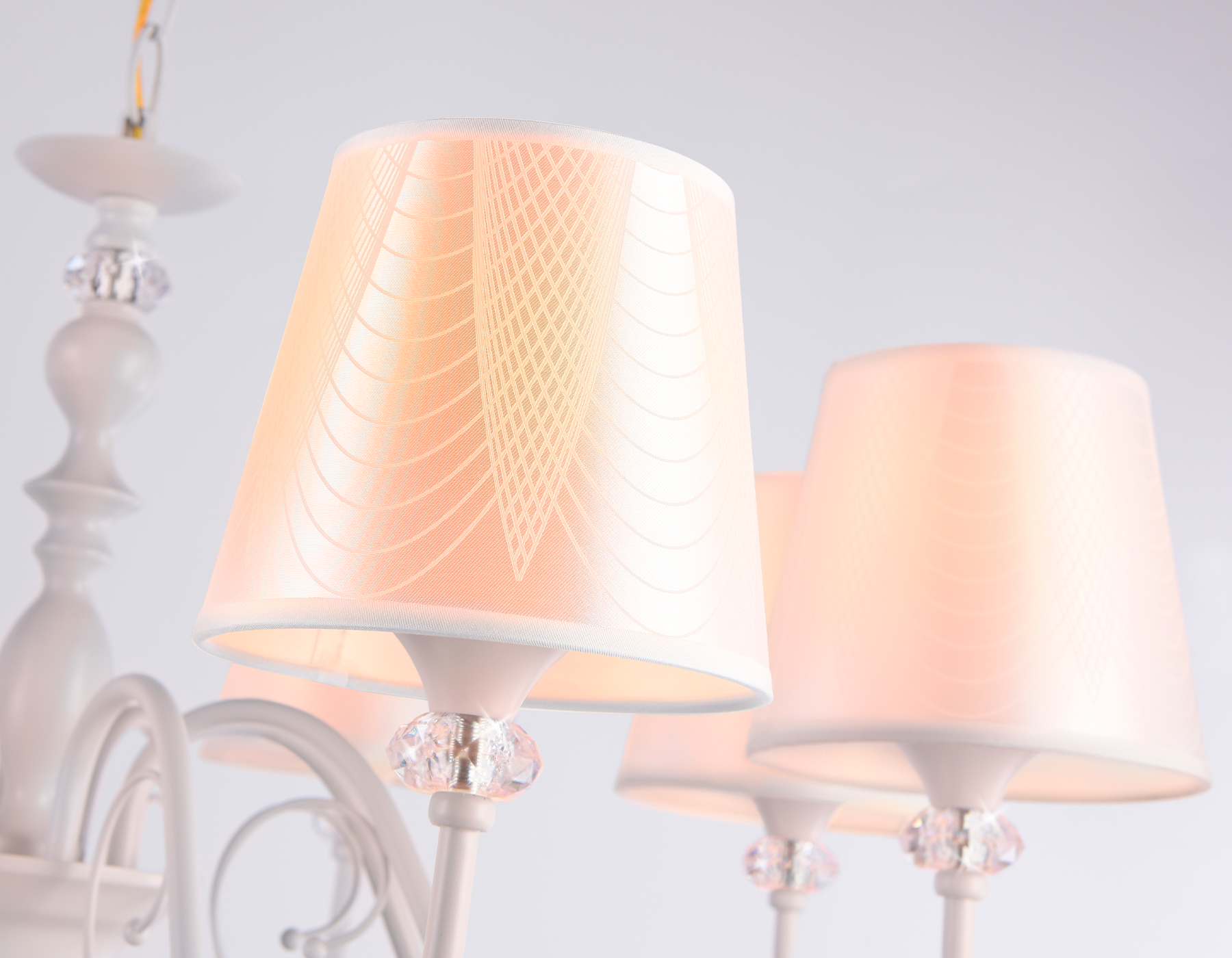 Люстра подвесная Ambrella TR4605/8 WH белый E27/8 max 40W D770*910