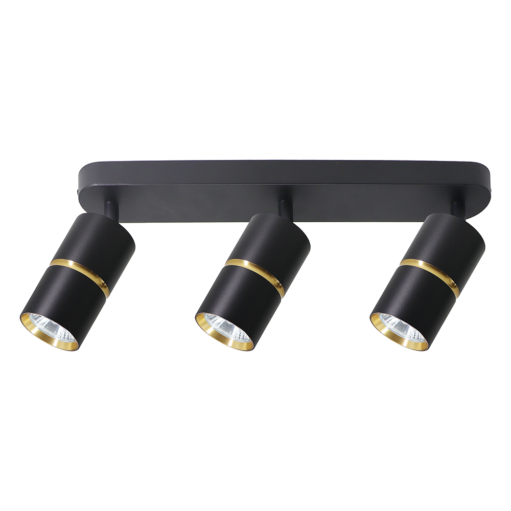 Светильник Feron ML1863 ZEN настенно-потолочный под лампу GU10, чёрный, золото Светильник Feron ML1863 ZEN настенно-потолочный под лампу GU10, чёрный, золото