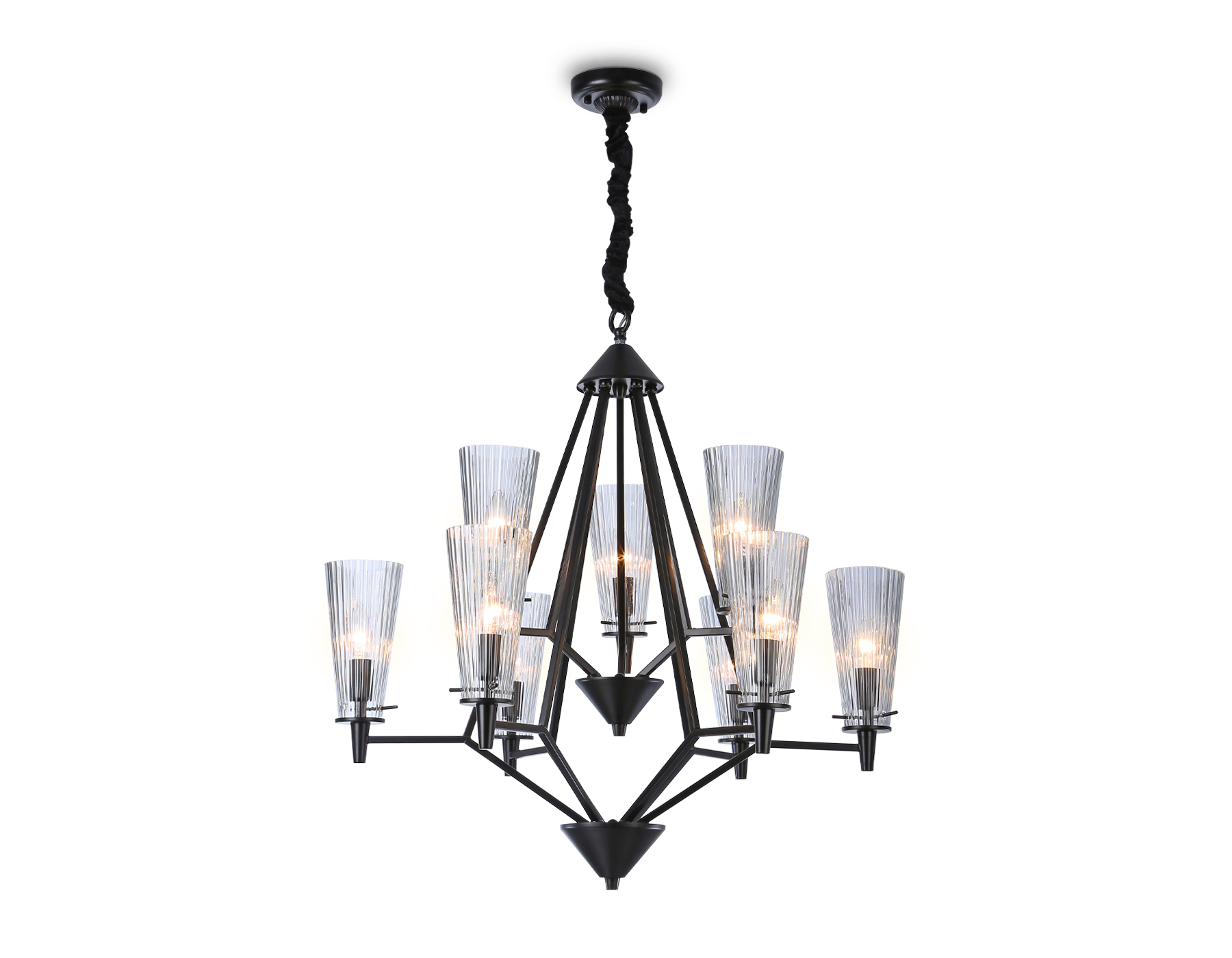 TR3238/6+3 BK черный E14/9 max 40W D730*720