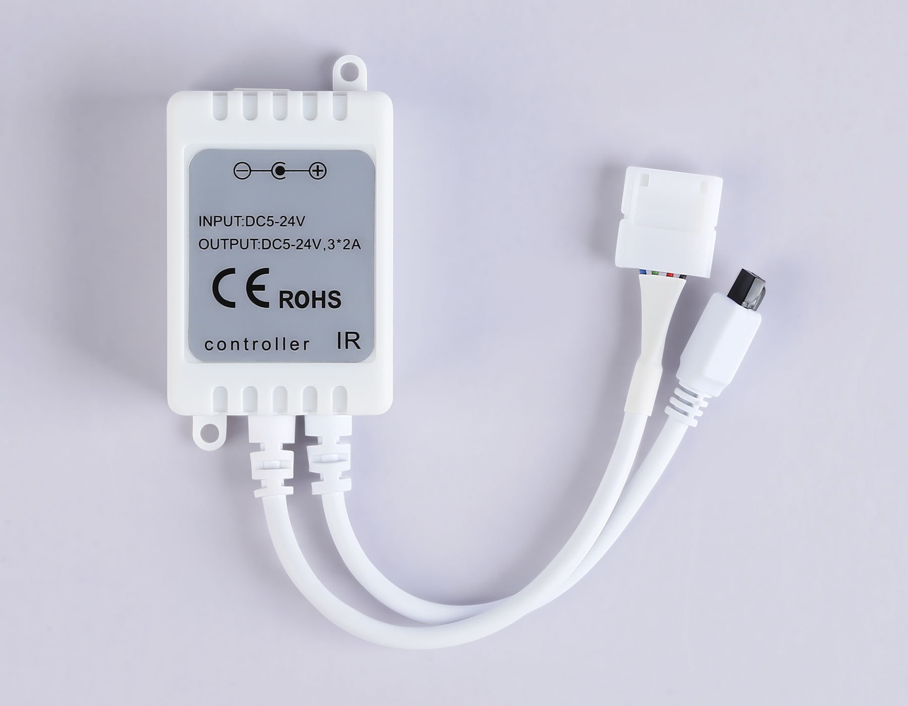 GS11201 контроллер RGB 6A 12V 72W/ 24V 144W (ПДУ ИК CR2025)