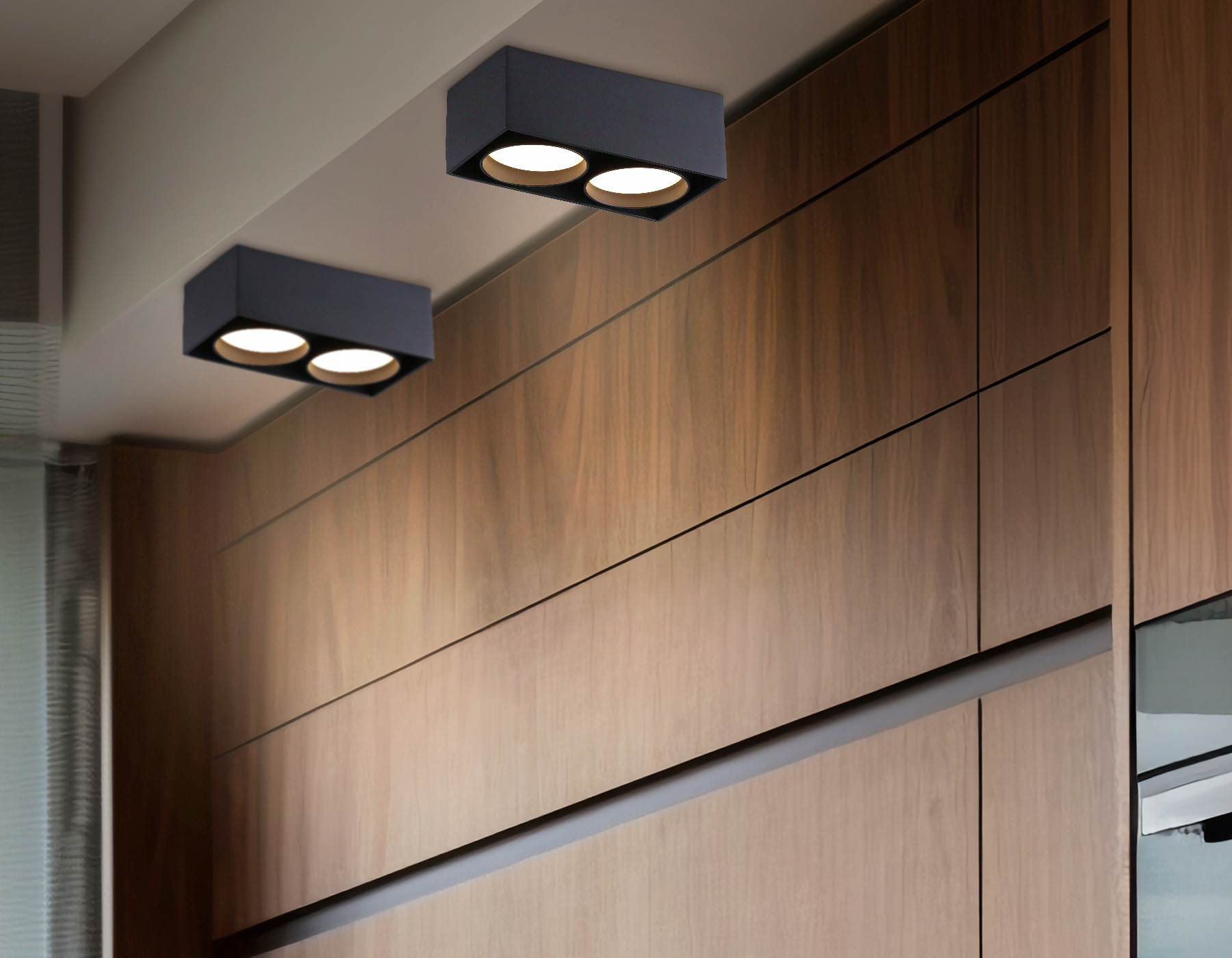 TN70875/2 BK черный GX53/2 max 12W 185*92*62