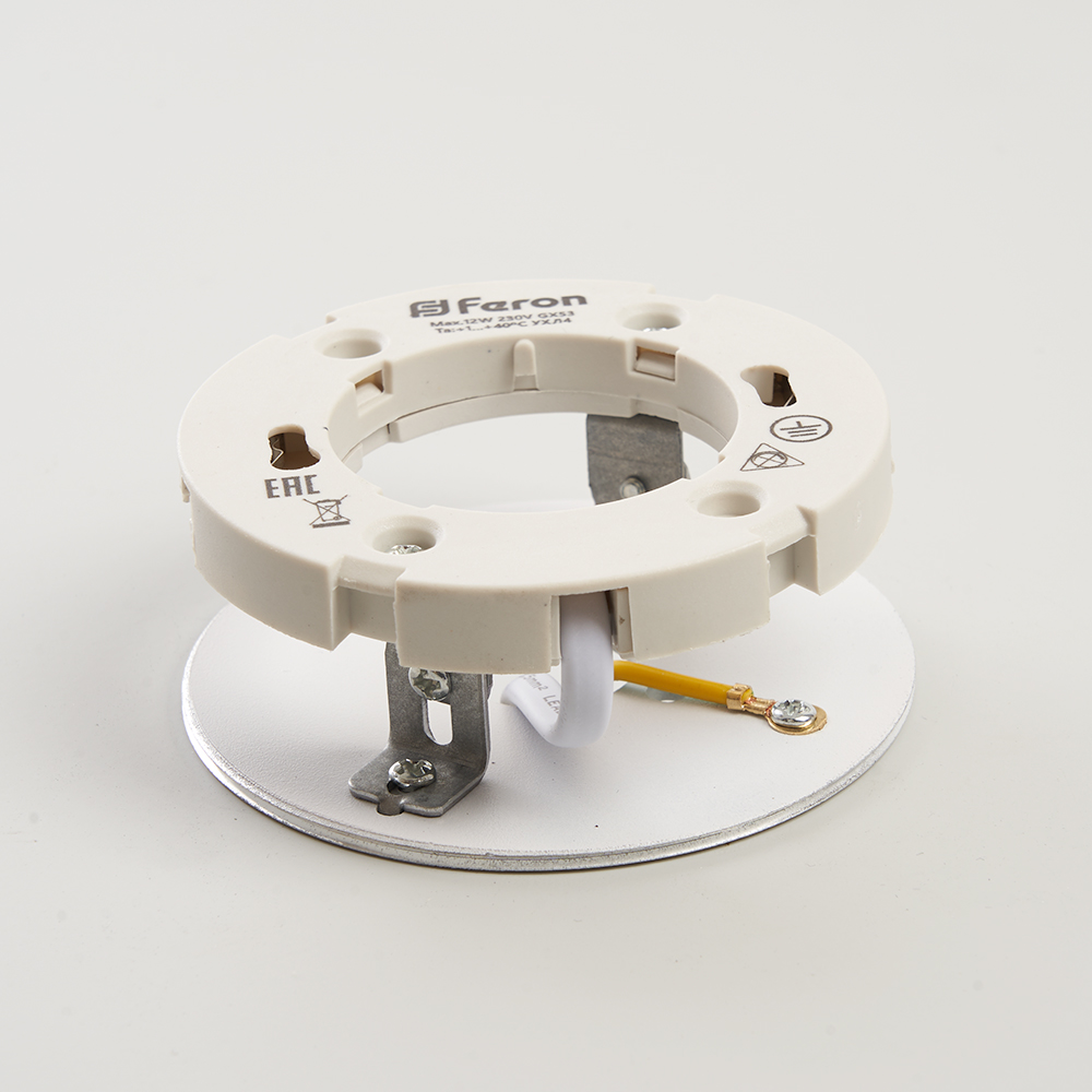 Светильник потолочный Feron HL360 12W, 230V, GX53, белый Светильник потолочный Feron HL360 12W, 230V, GX53, белый
